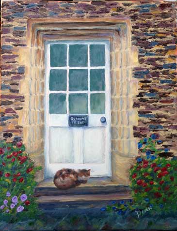 Resident Friend - oil on canvas