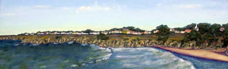 Mendocino View - oil on canvas